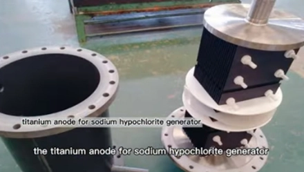 Titan anode für Natrium hypo chlorit Generator